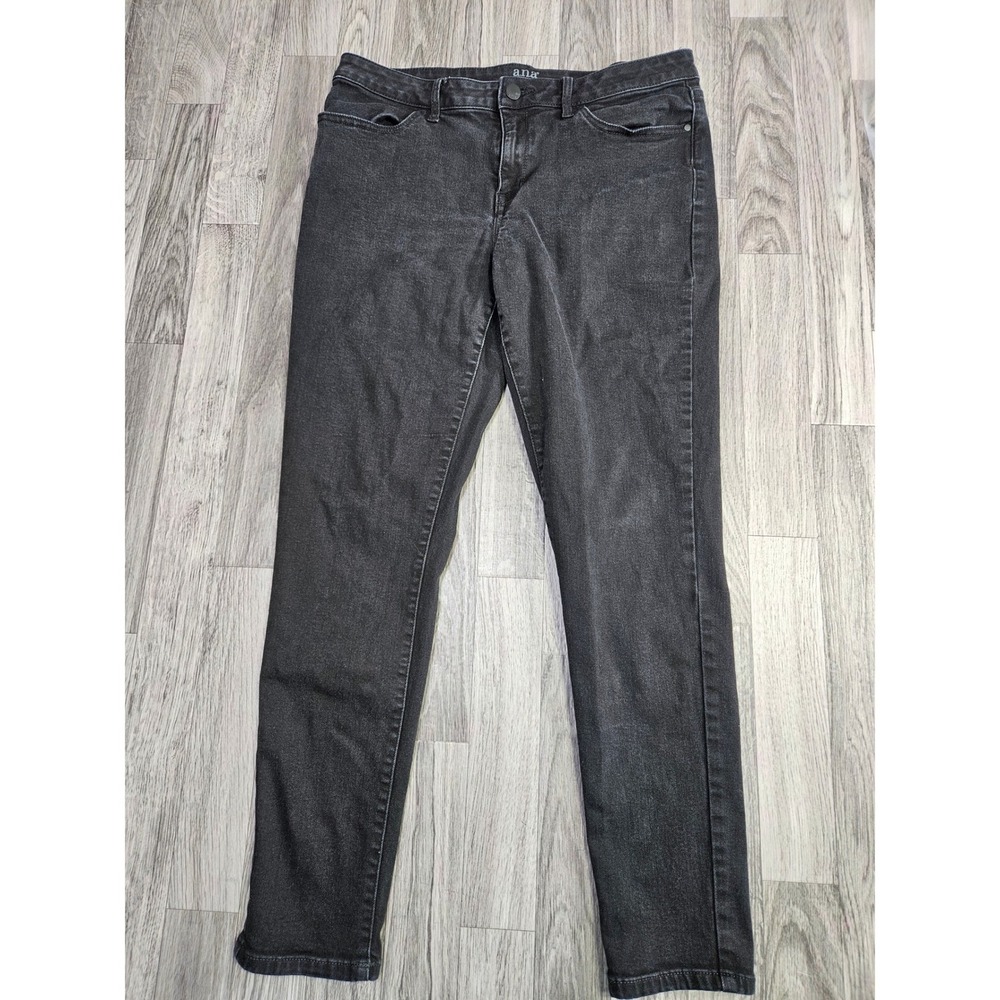 a.n.a Jegging Women 31/12 Faded Black Stretch Mid Rise Slim Denim